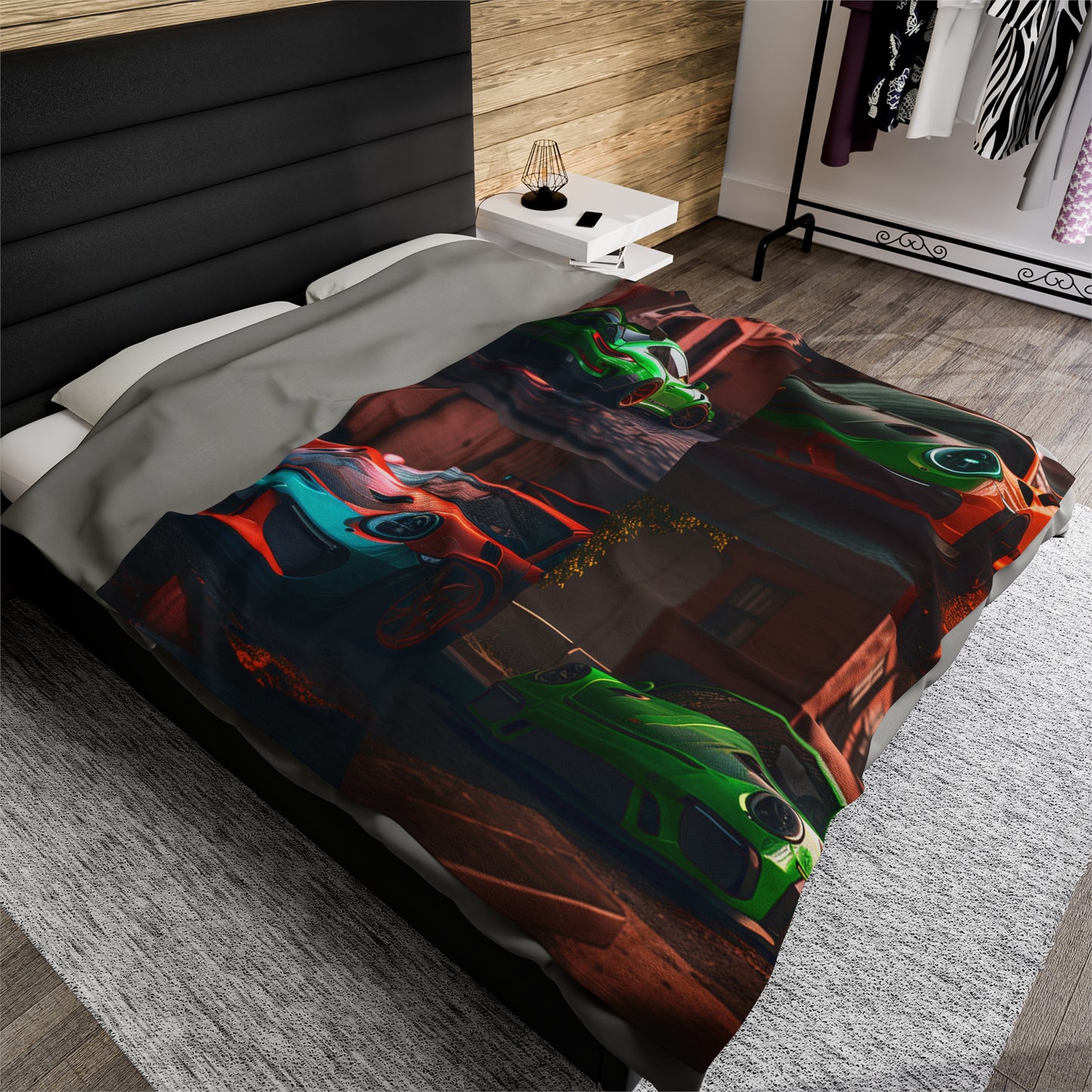 Velveteen Plush Blanket porsche 911 gt3 5