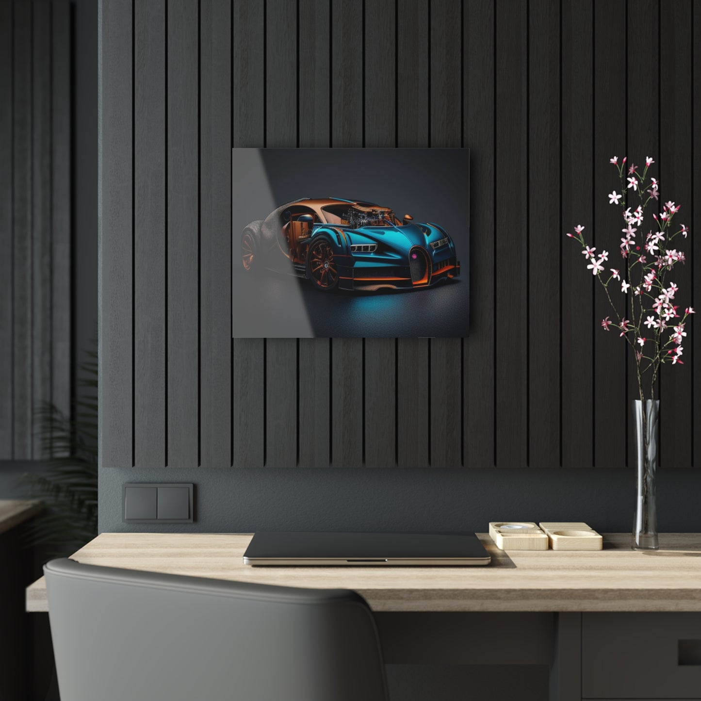 Acrylic Prints Bugatti Blue 4