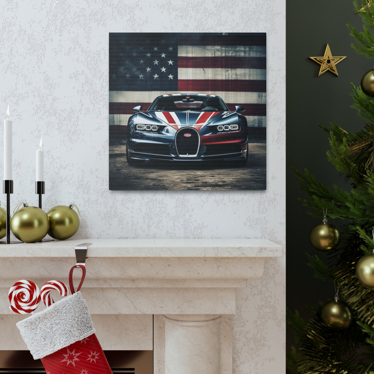 Canvas Gallery Wraps Bugatti Flag 2