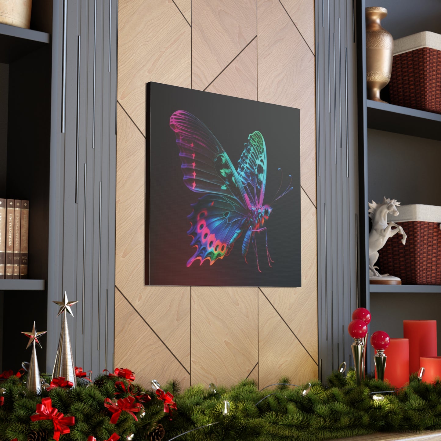 Canvas Gallery Wraps Raw Hyper Color Butterfly 1