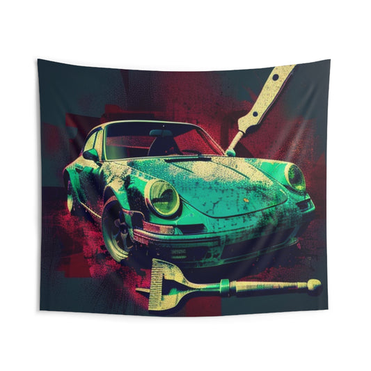 Indoor Wall Tapestries Porsche Abstract 4