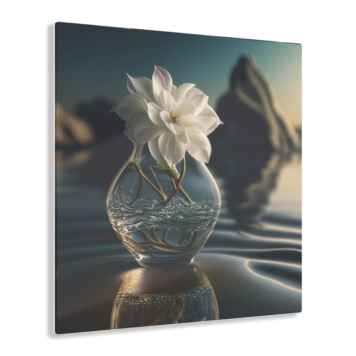 Acrylic Prints Jasmine glass vase 4