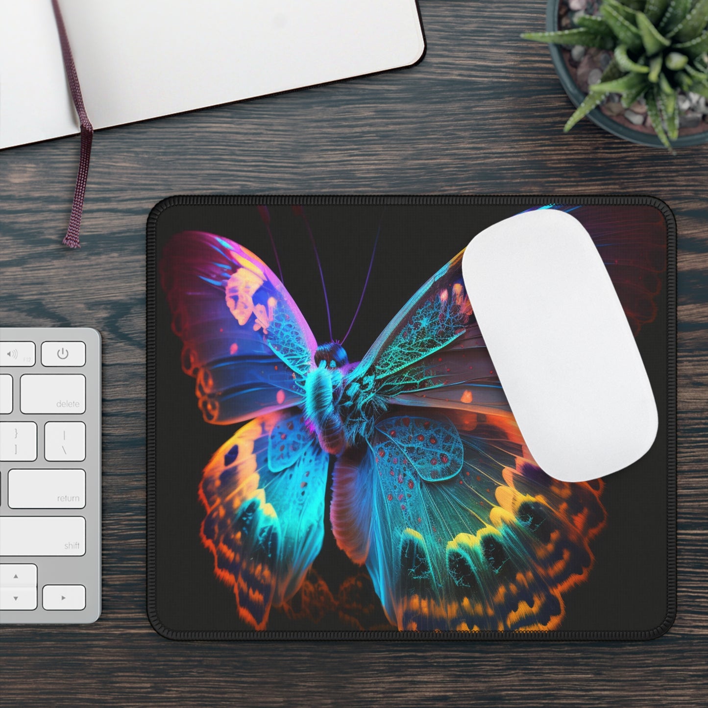 Gaming Mouse Pad  Raw Hyper Color Butterfly 4