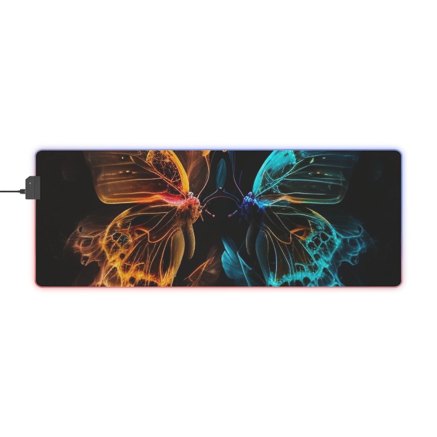 LED Gaming Mouse Pad Kiss Neon Butterfly 2