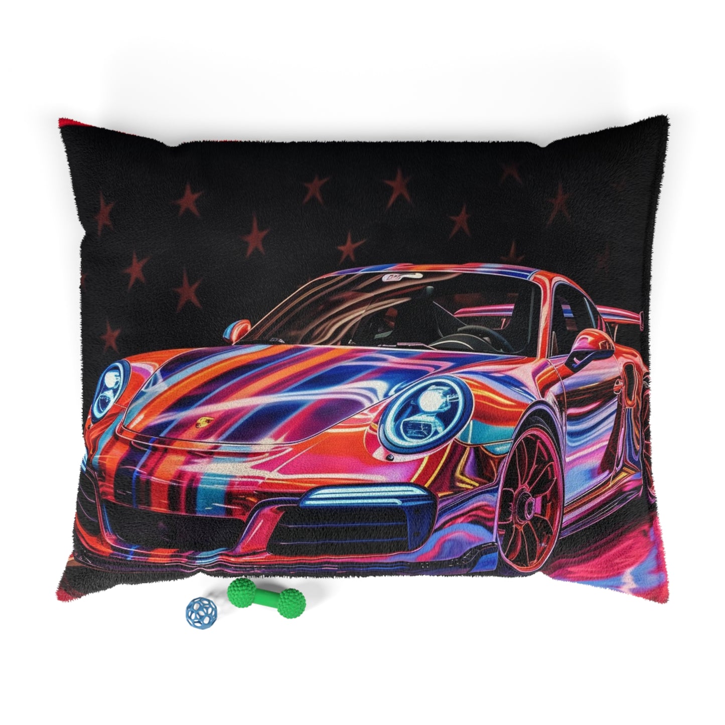 Pet Bed American Flag Colored Porsche 2