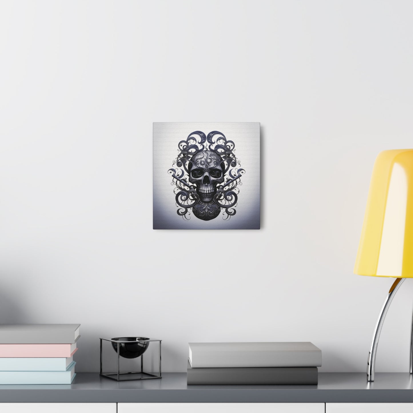 Canvas Gallery Wraps Skull Treble Clef 1