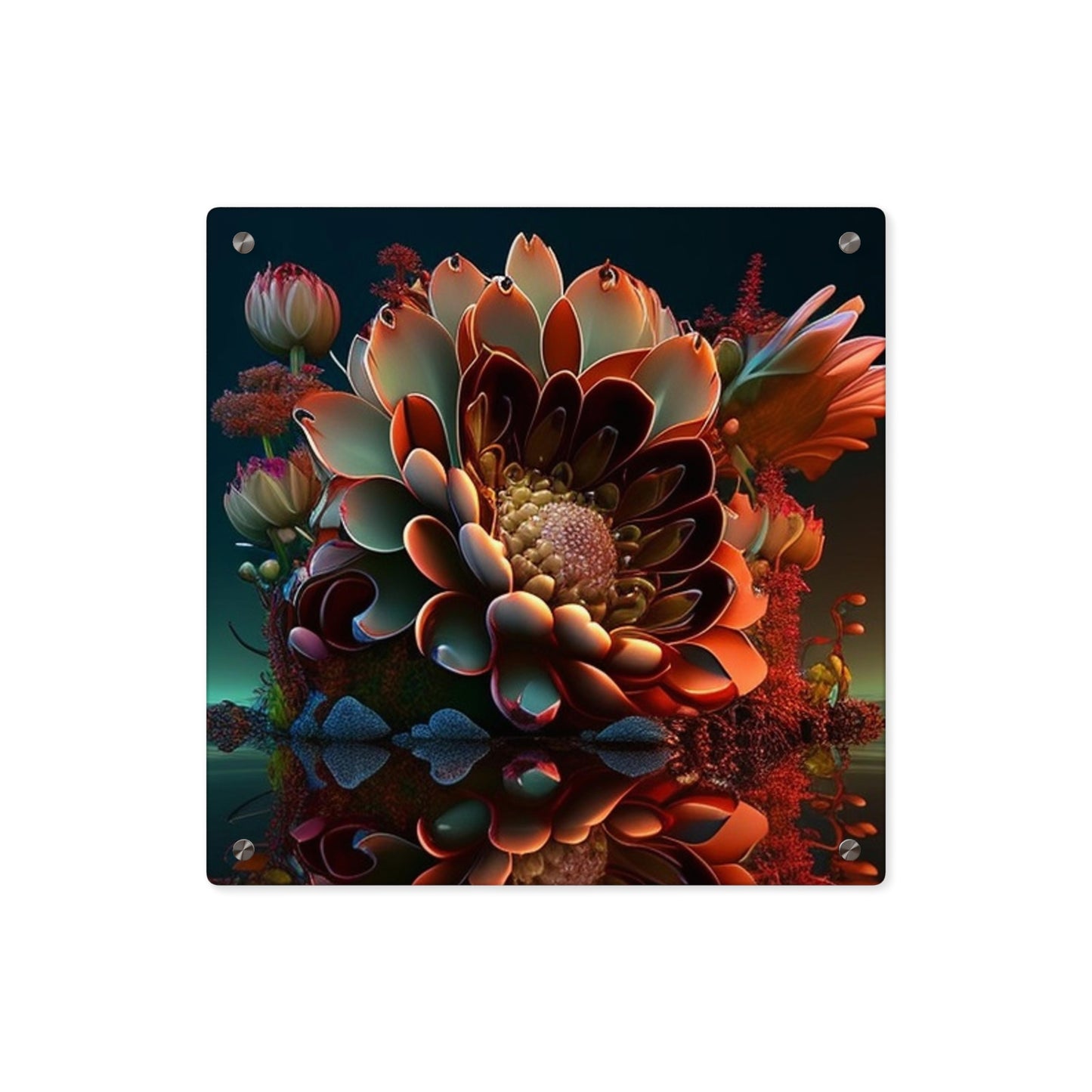 Acrylic Wall Art Panels Flower Arangment 4