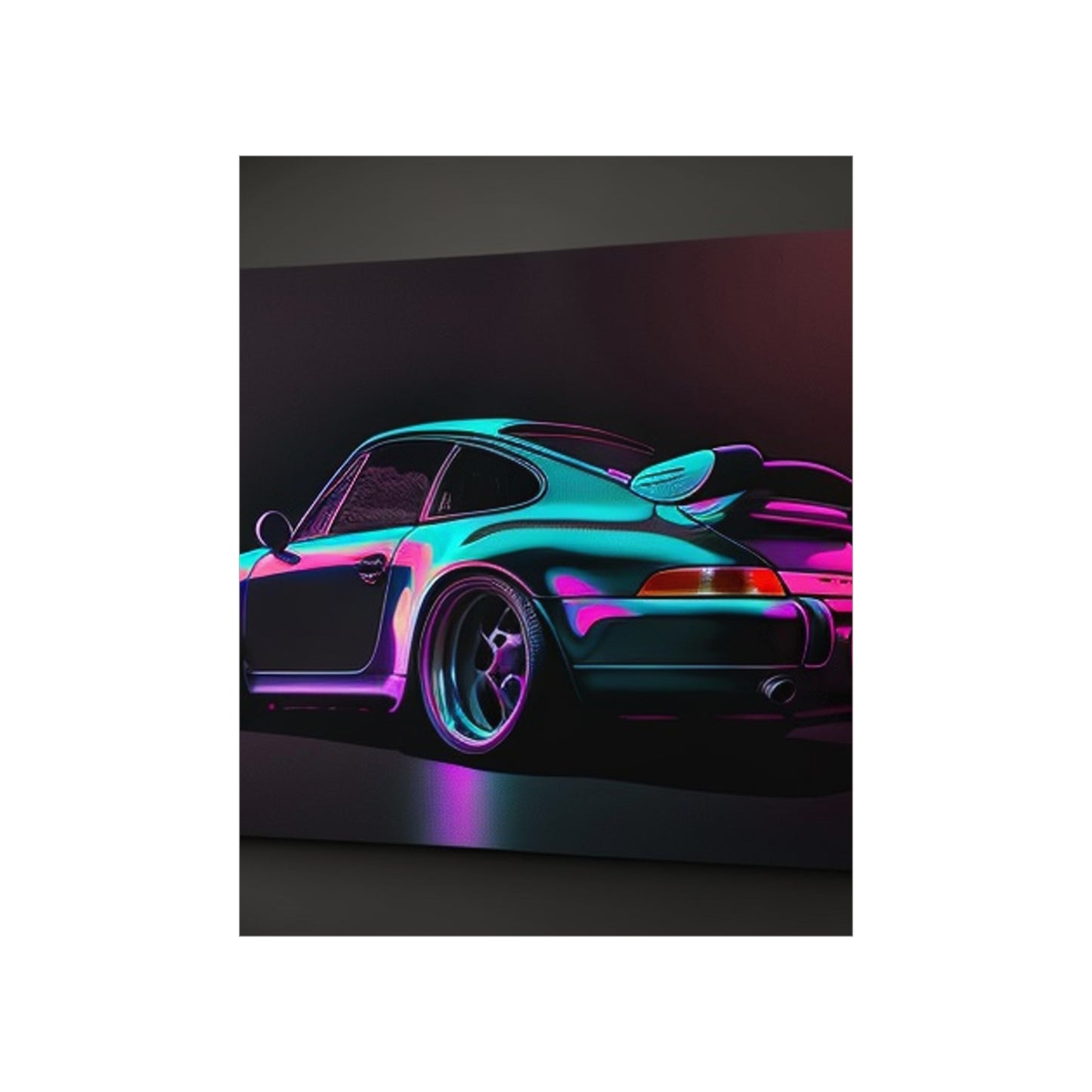 Premium Matte Vertical Posters Porsche Purple 1