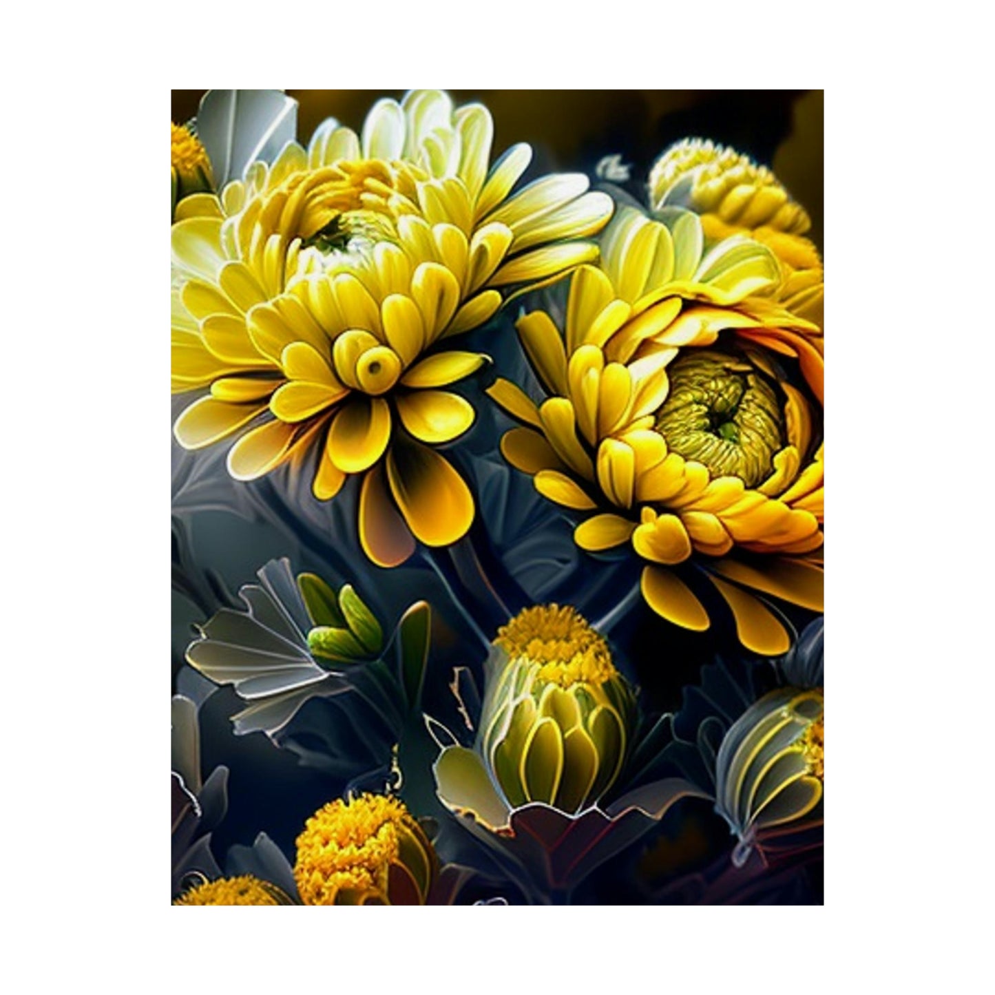 Premium Matte Vertical Posters Yellow Hermosas Flores Amarillas 4