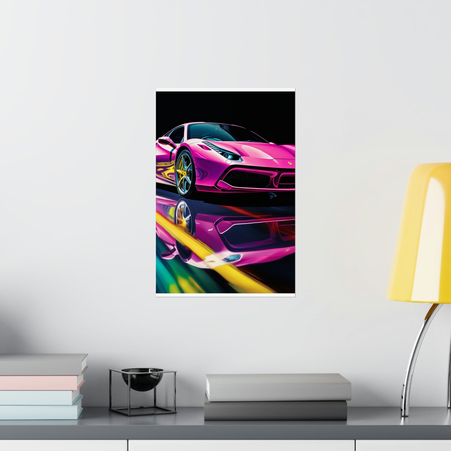 Premium Matte Vertical Posters Ferrari Flair Macro 4