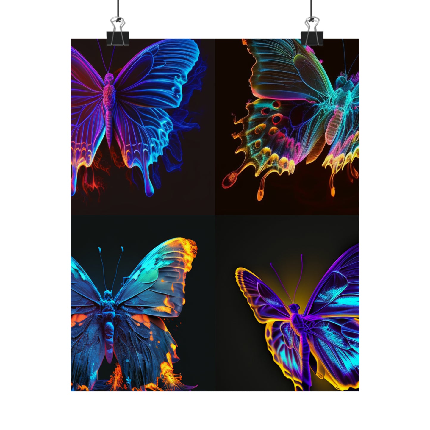 Premium Matte Vertical Posters Thermal Butterfly 5