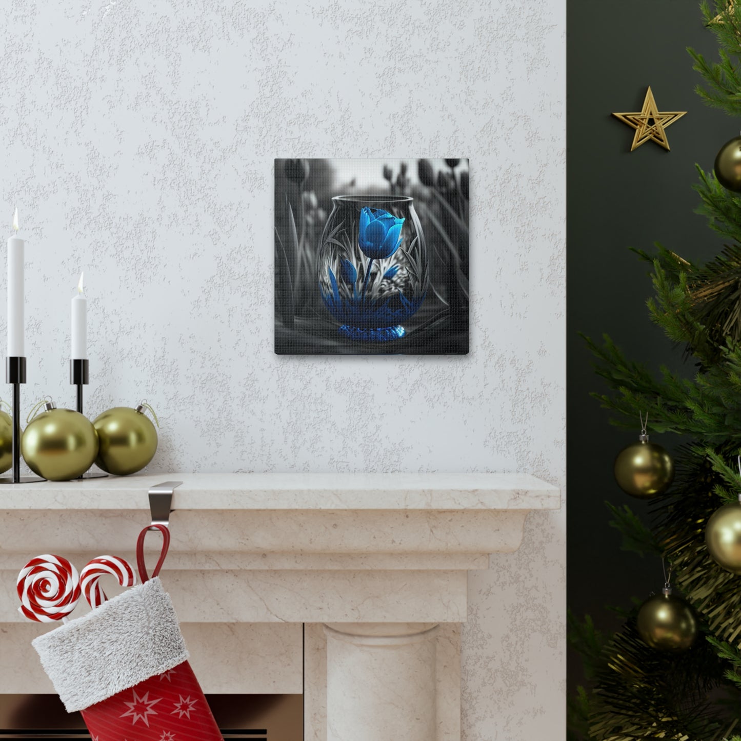 Canvas Gallery Wraps Tulip Blue 3