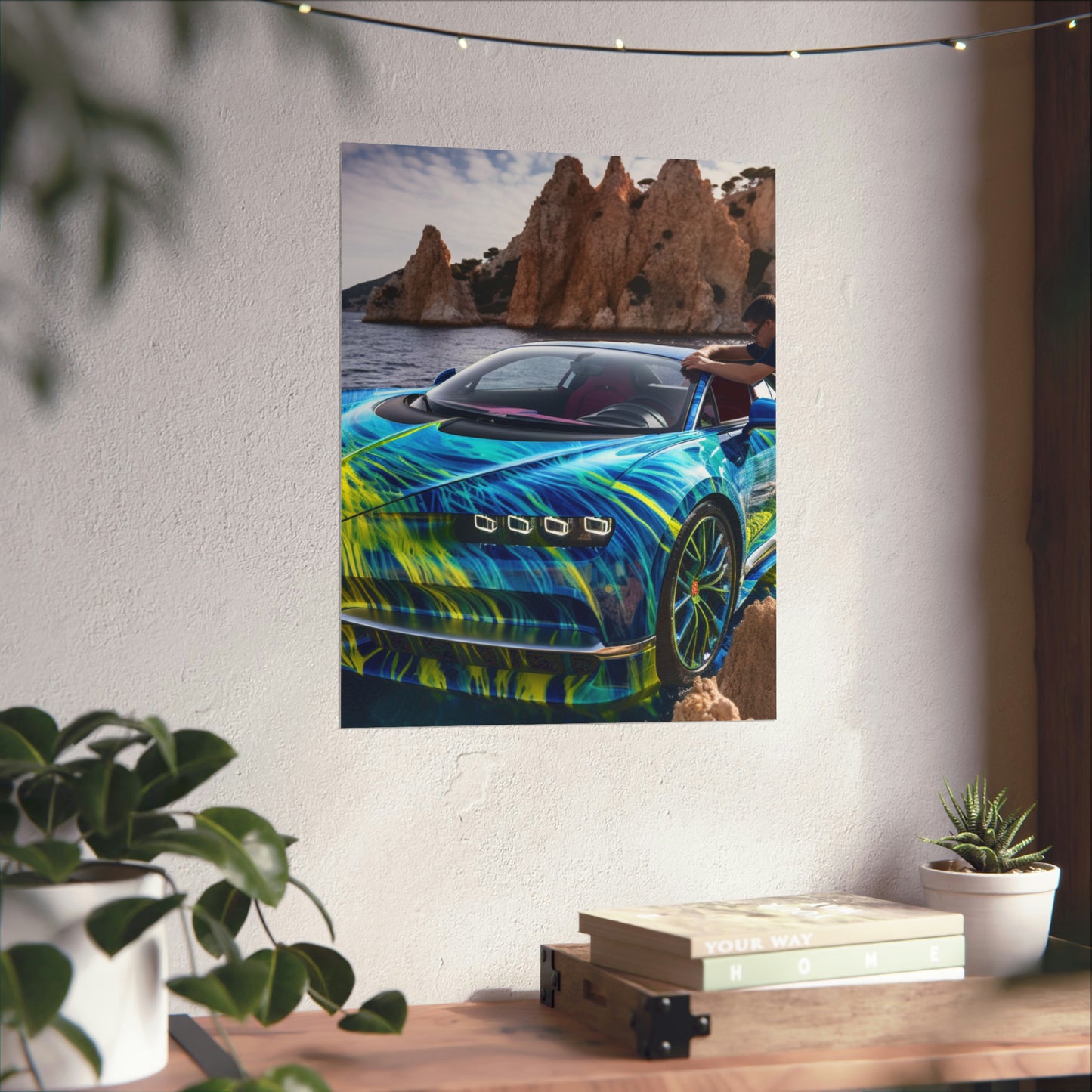 Premium Matte Vertical Posters Bugatti Water 1