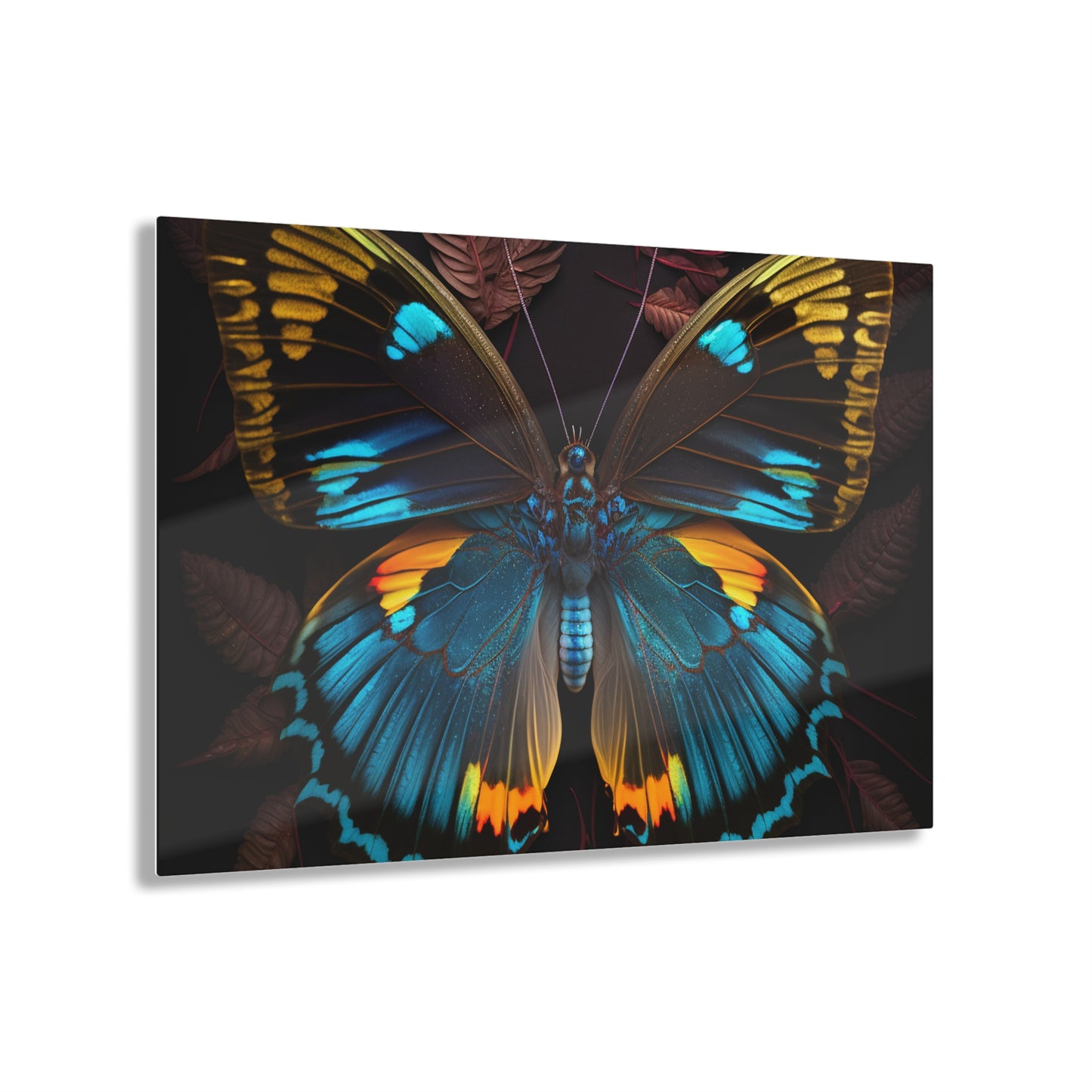 Acrylic Prints Neon Butterfly Flair 1