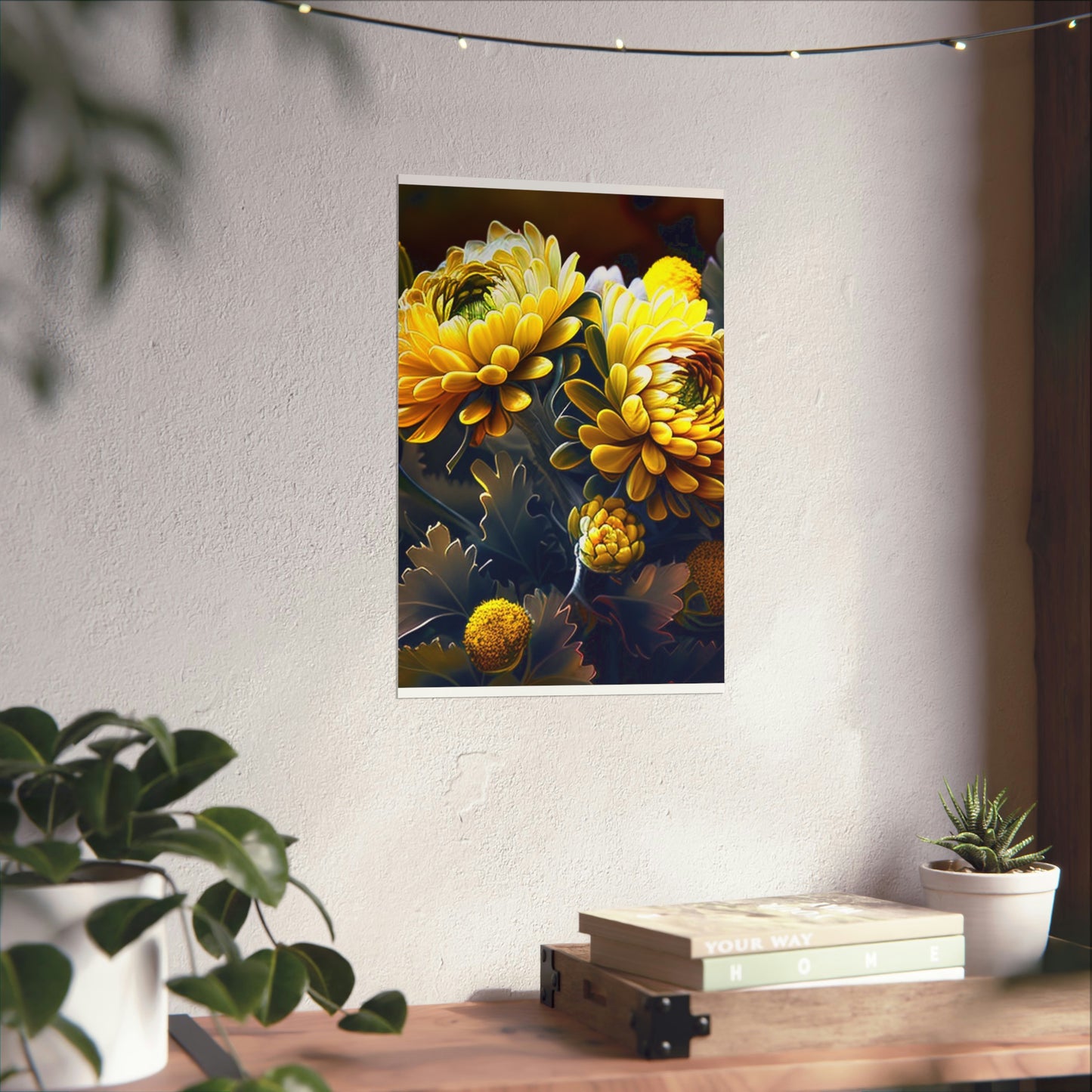 Premium Matte Vertical Posters Yellow Hermosas Flores Amarillas 3