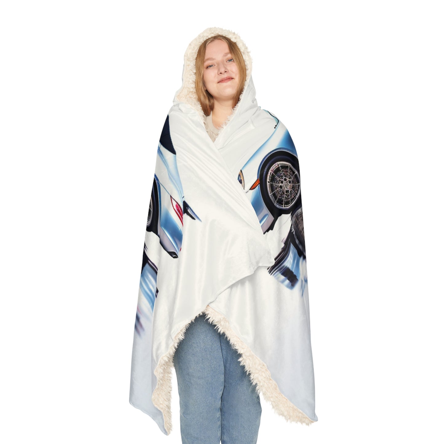 Snuggle Hooded Blanket 911 Speedster on water 1