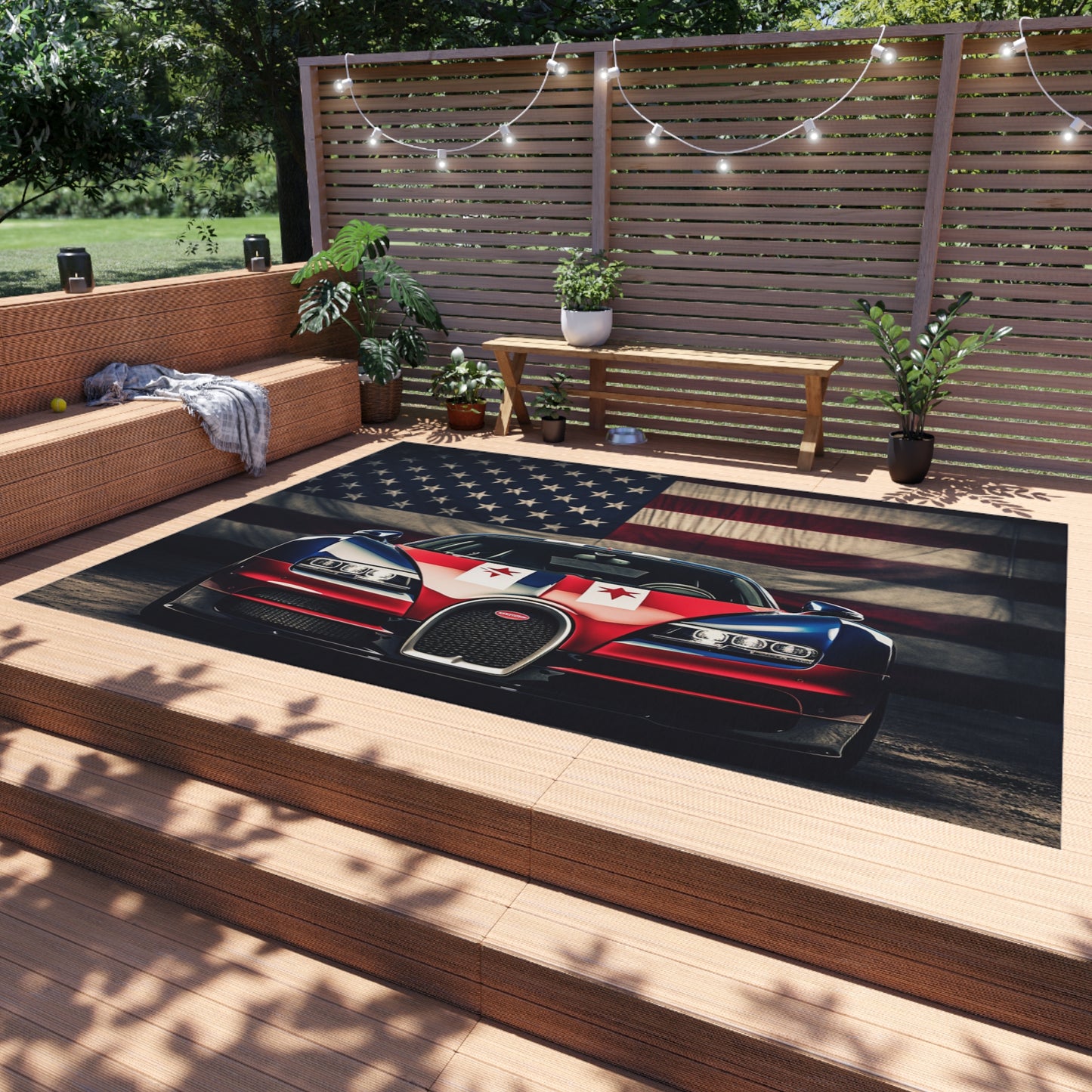 Outdoor Rug  Bugatti American Flag 3