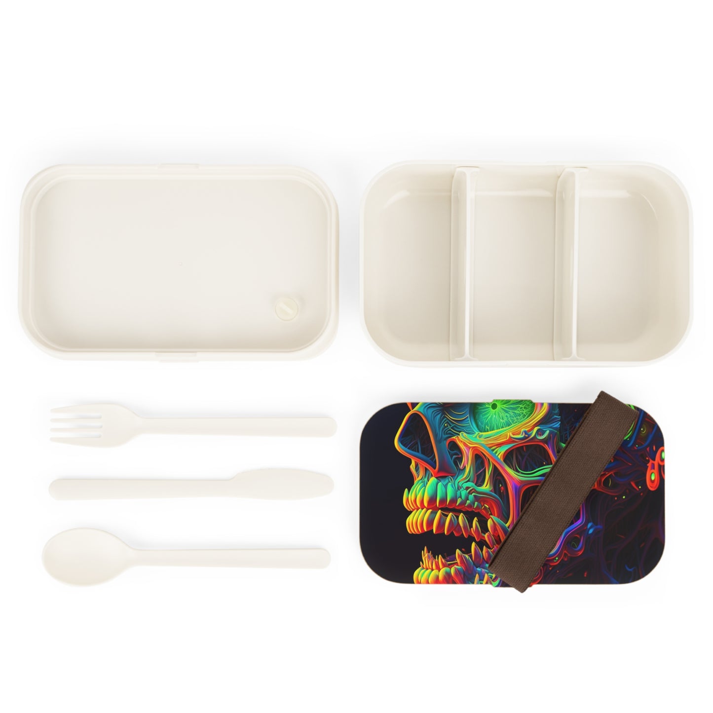 Bento Lunch Box Florescent Skull Death 1