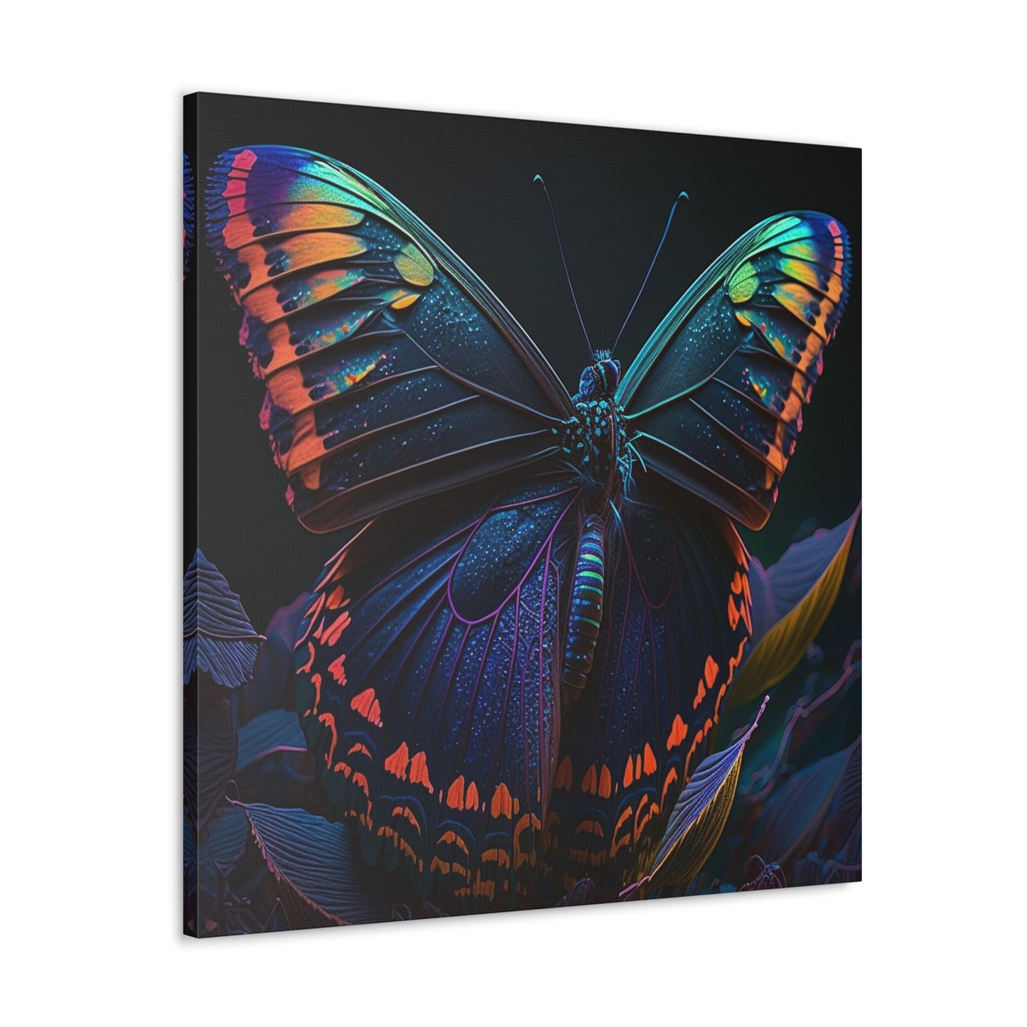 Canvas Gallery Wraps Hue Neon Butterfly 3