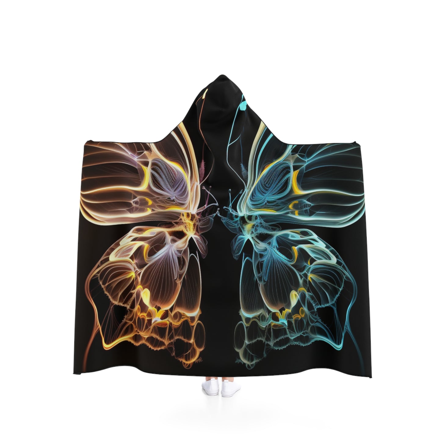 Hooded Blanket Neon Glo Butterfly 3