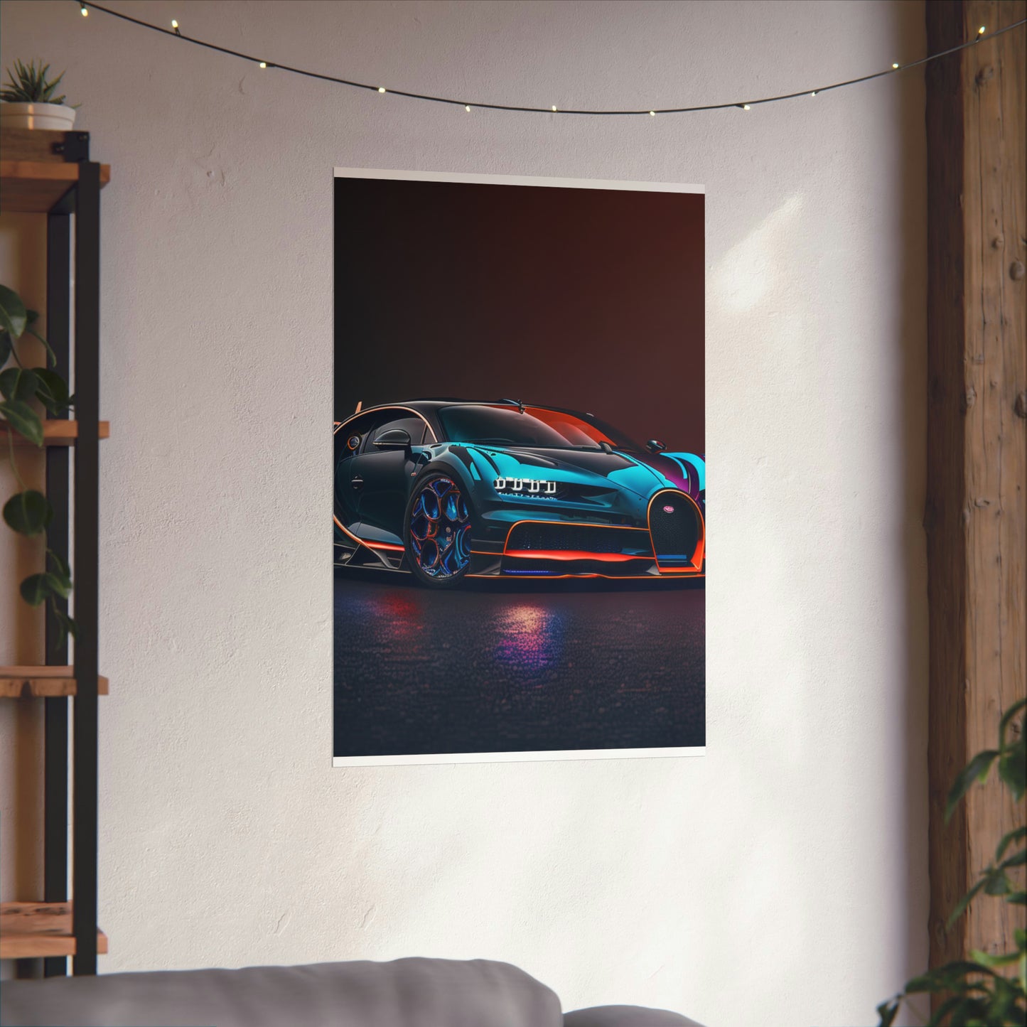 Premium Matte Vertical Posters Bugatti Chiron Super 1