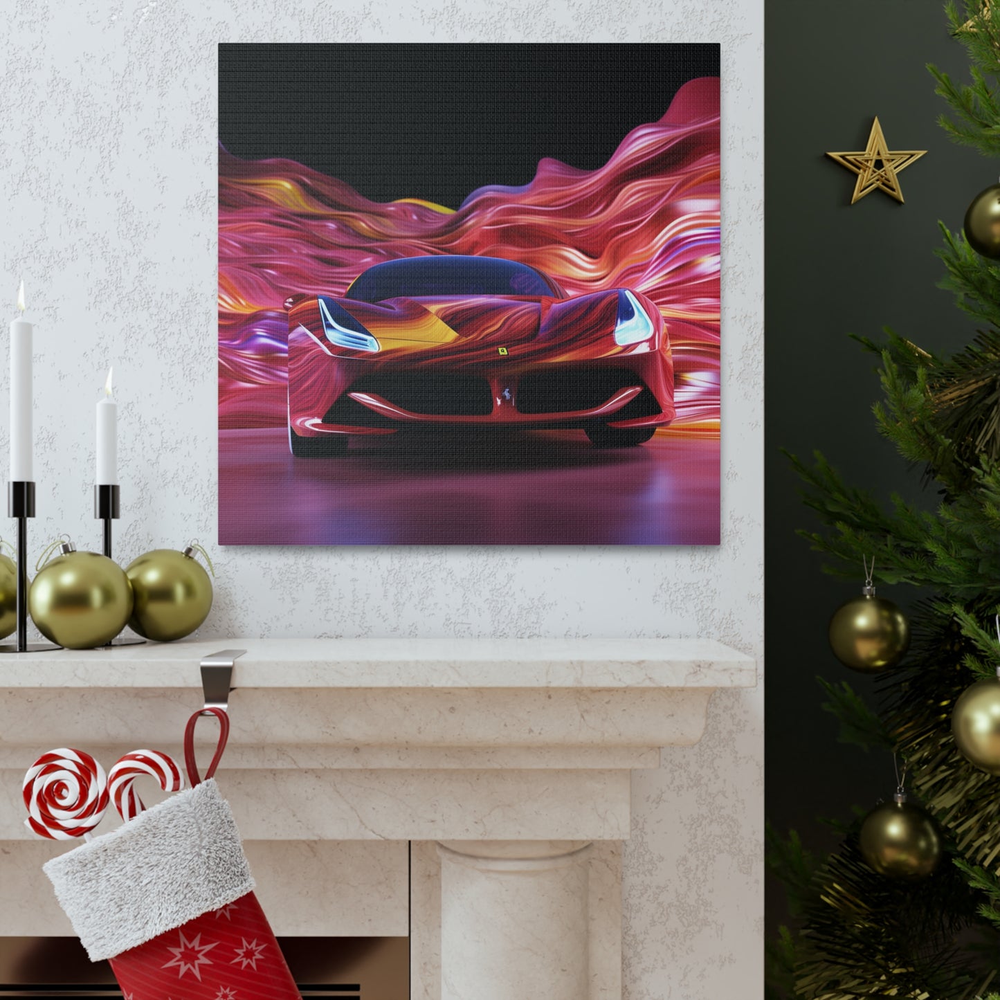 Canvas Gallery Wraps Ferrari Water Fusion 3