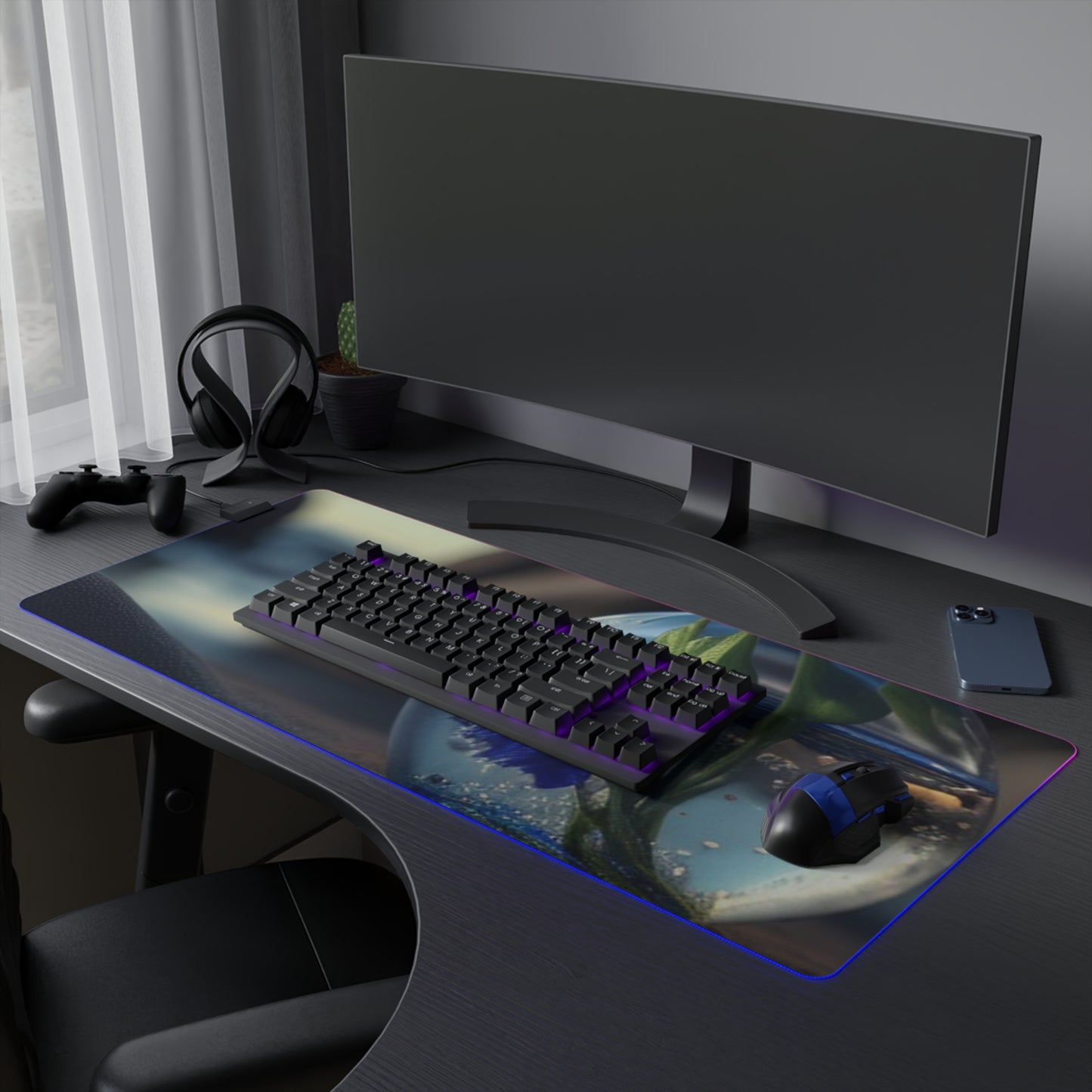 LED Gaming Mouse Pad The Bluebell 3