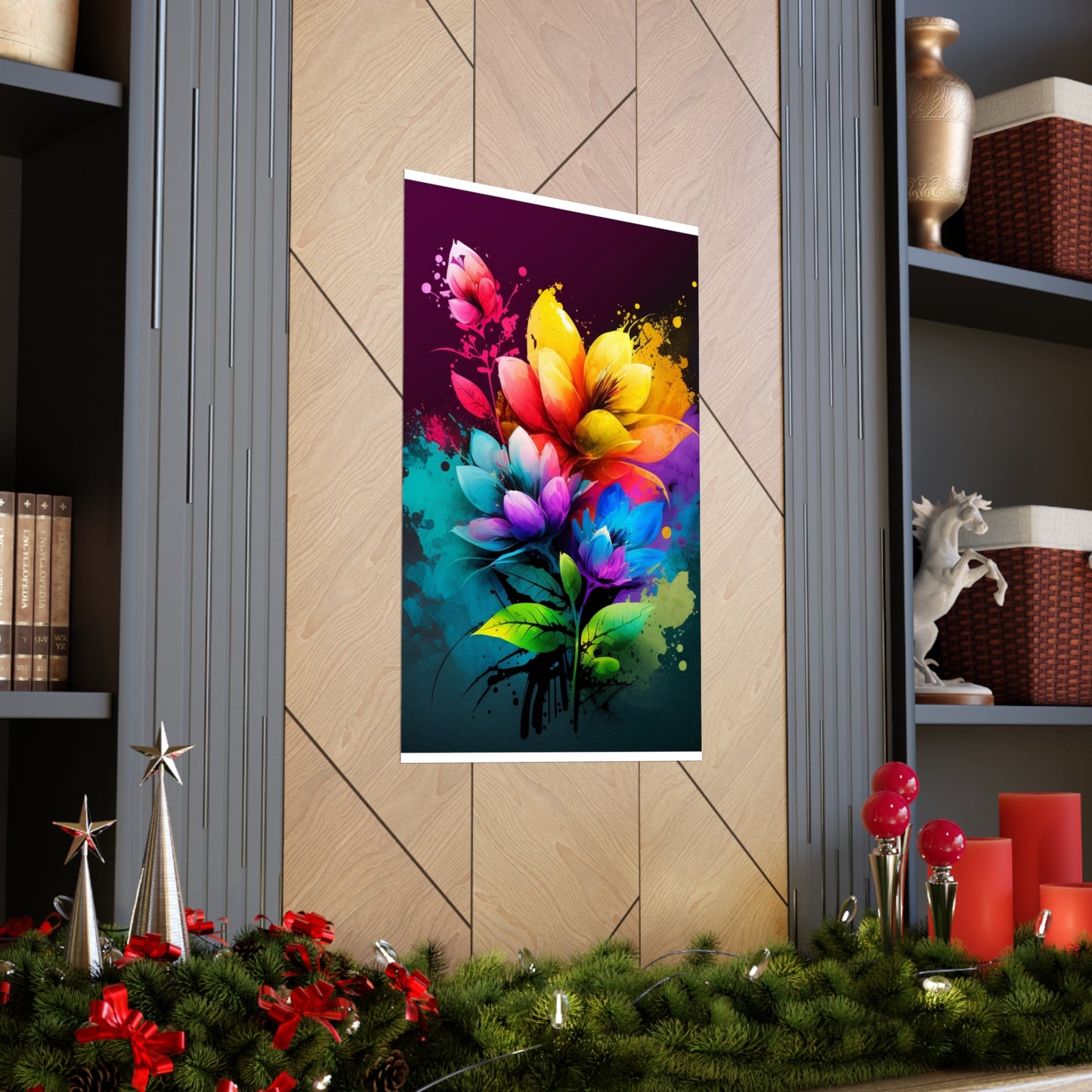 Premium Matte Vertical Posters Bright Spring Flowers 3