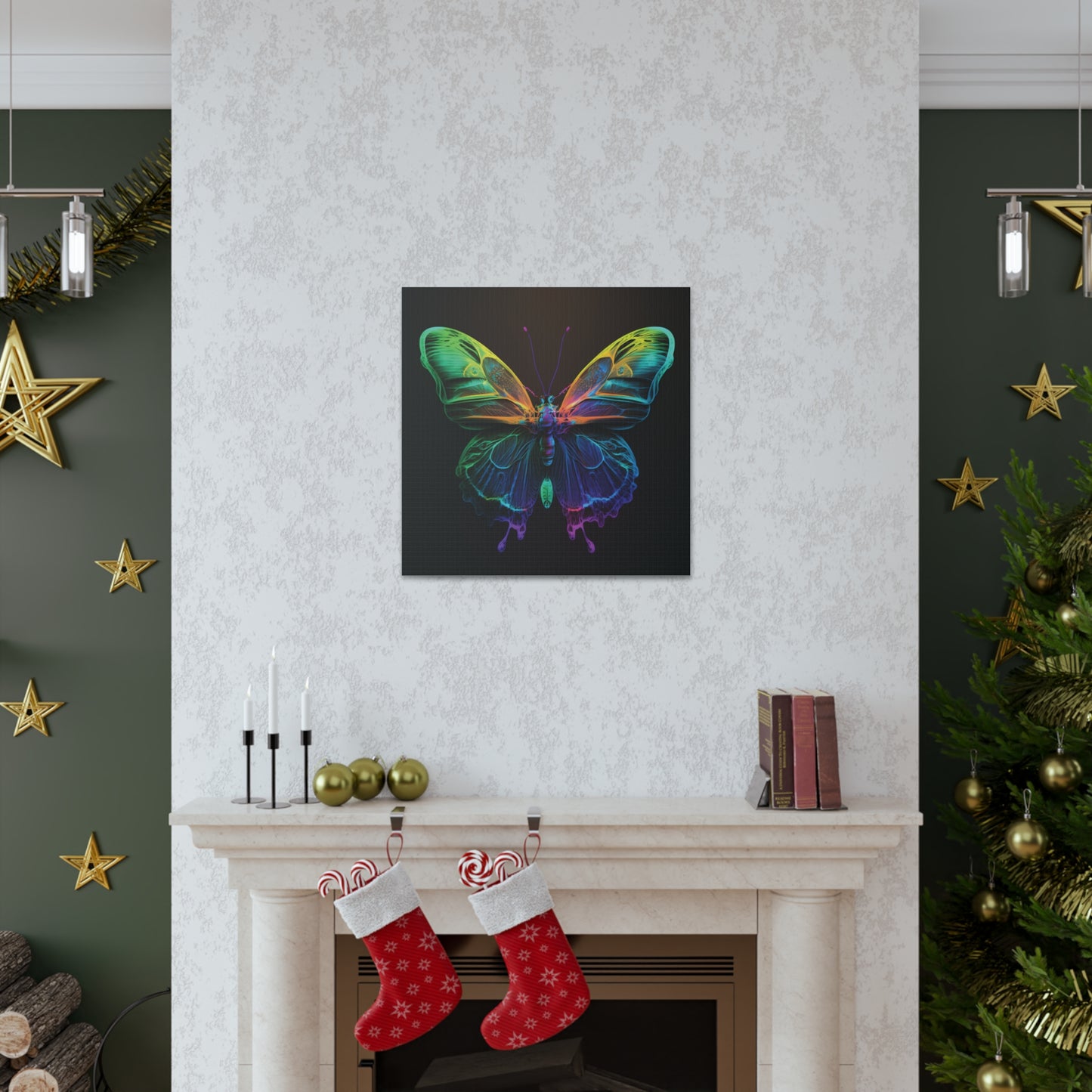 Canvas Gallery Wraps Raw Hyper Color Butterfly 3