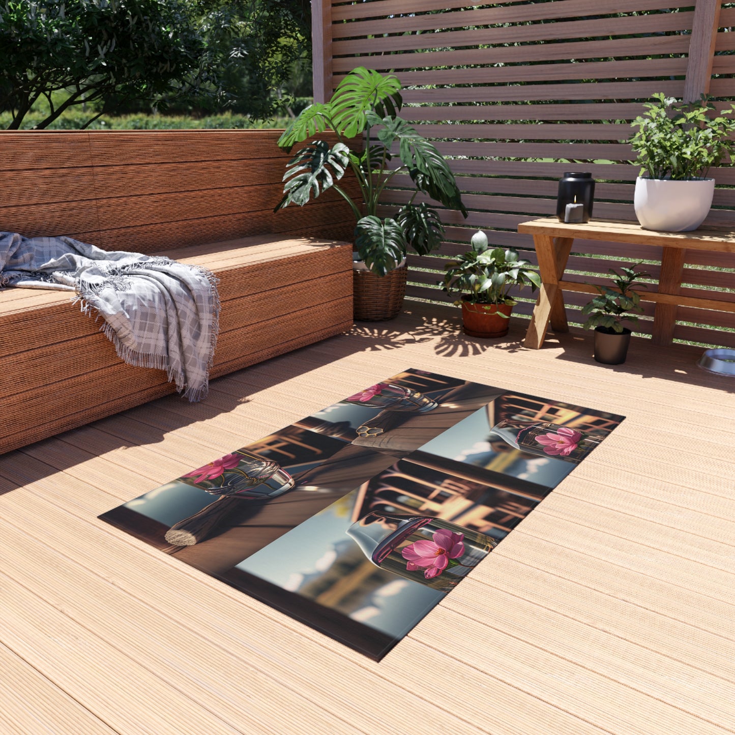 Outdoor Rug  Pink Magnolia 5