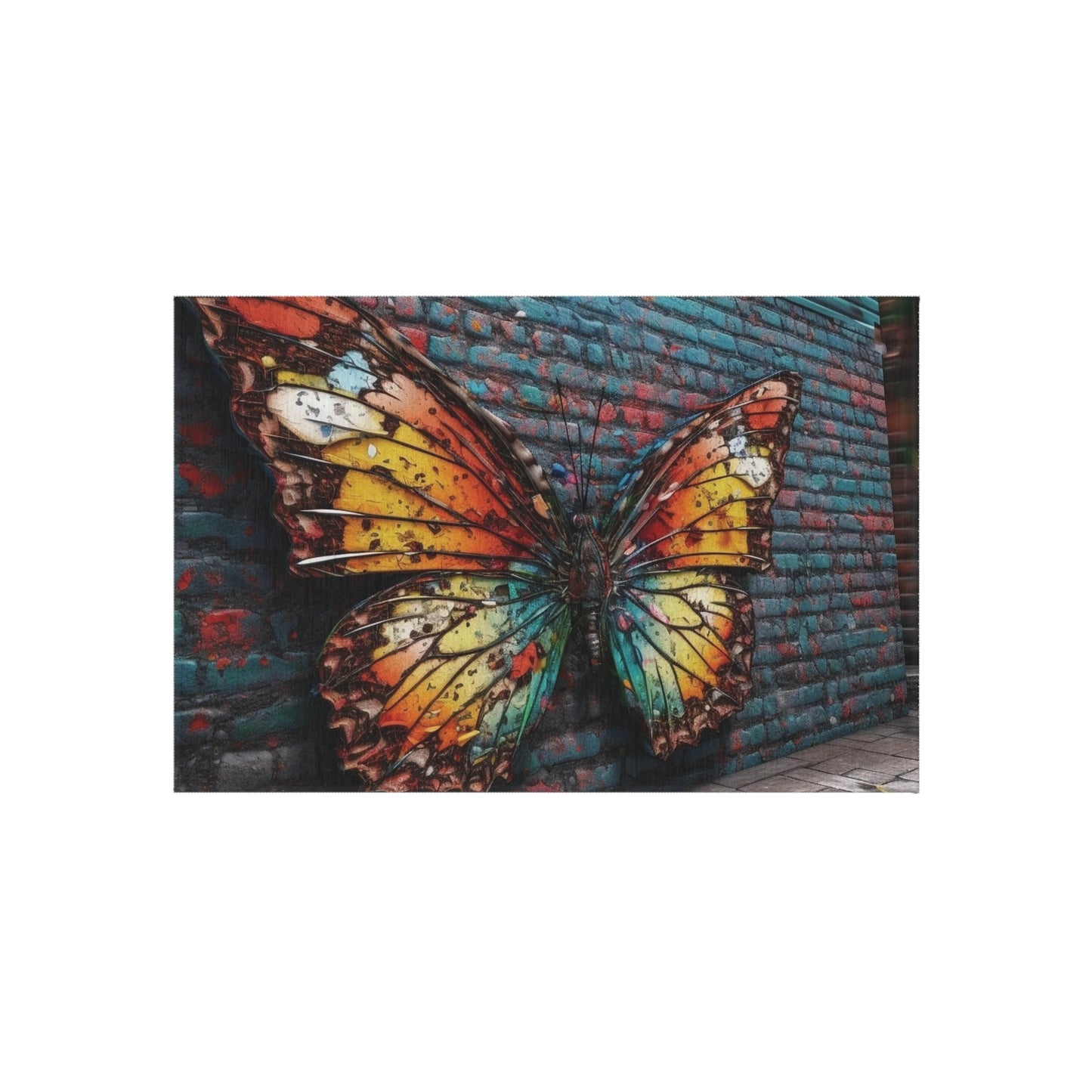 Outdoor Rug  Liquid Street Butterfly 2