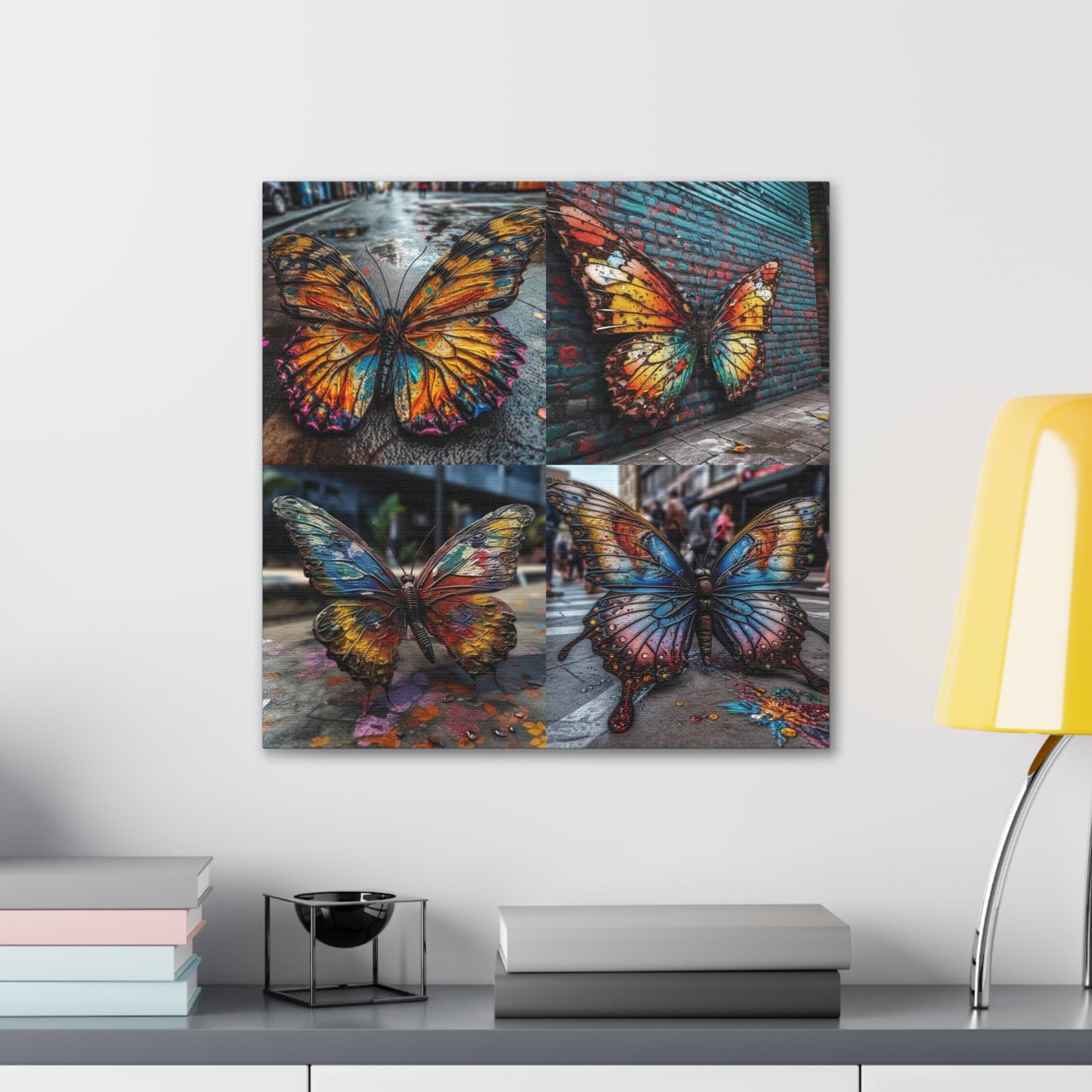 Canvas Gallery Wraps Liquid Street Butterfly 5