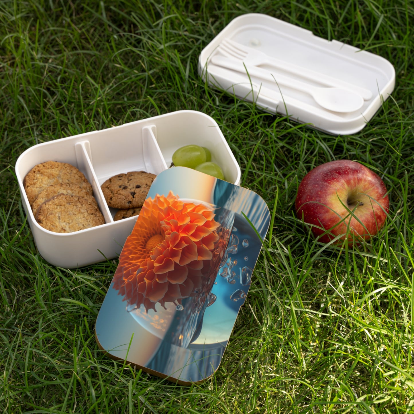 Bento Lunch Box Dahlia Orange 4