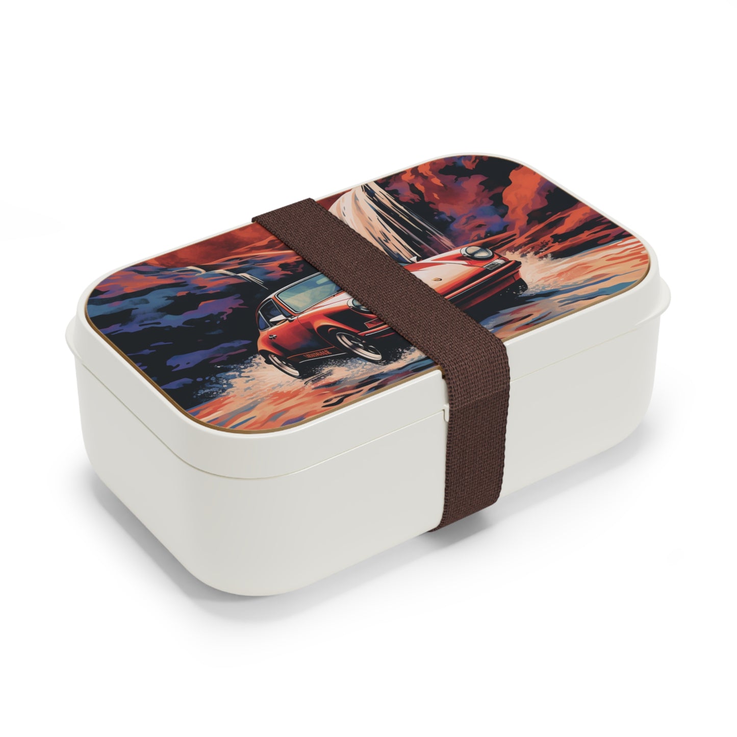 Bento Lunch Box American Flag Porsche Abstract 4