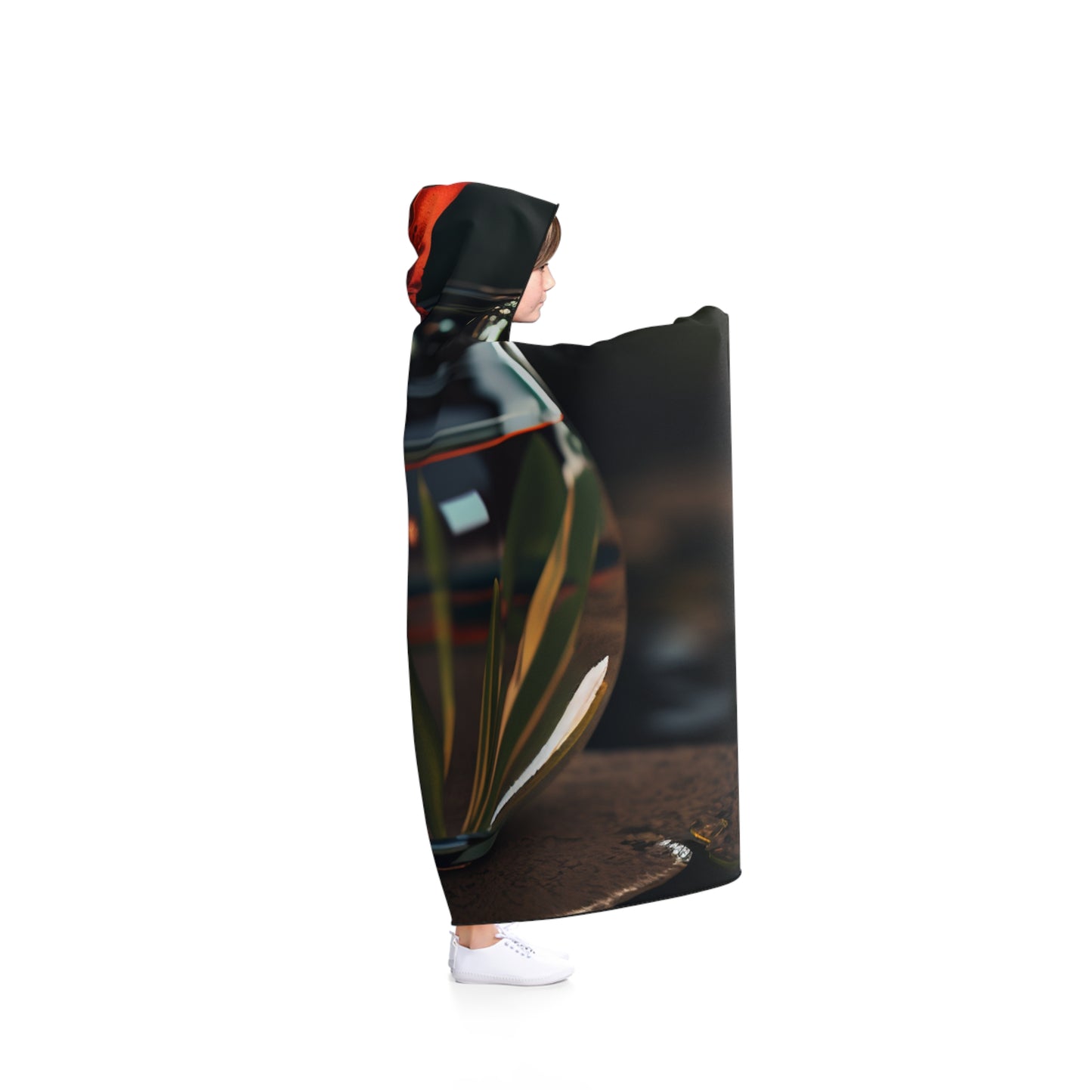 Hooded Blanket Red Lily in a Glass vase 2