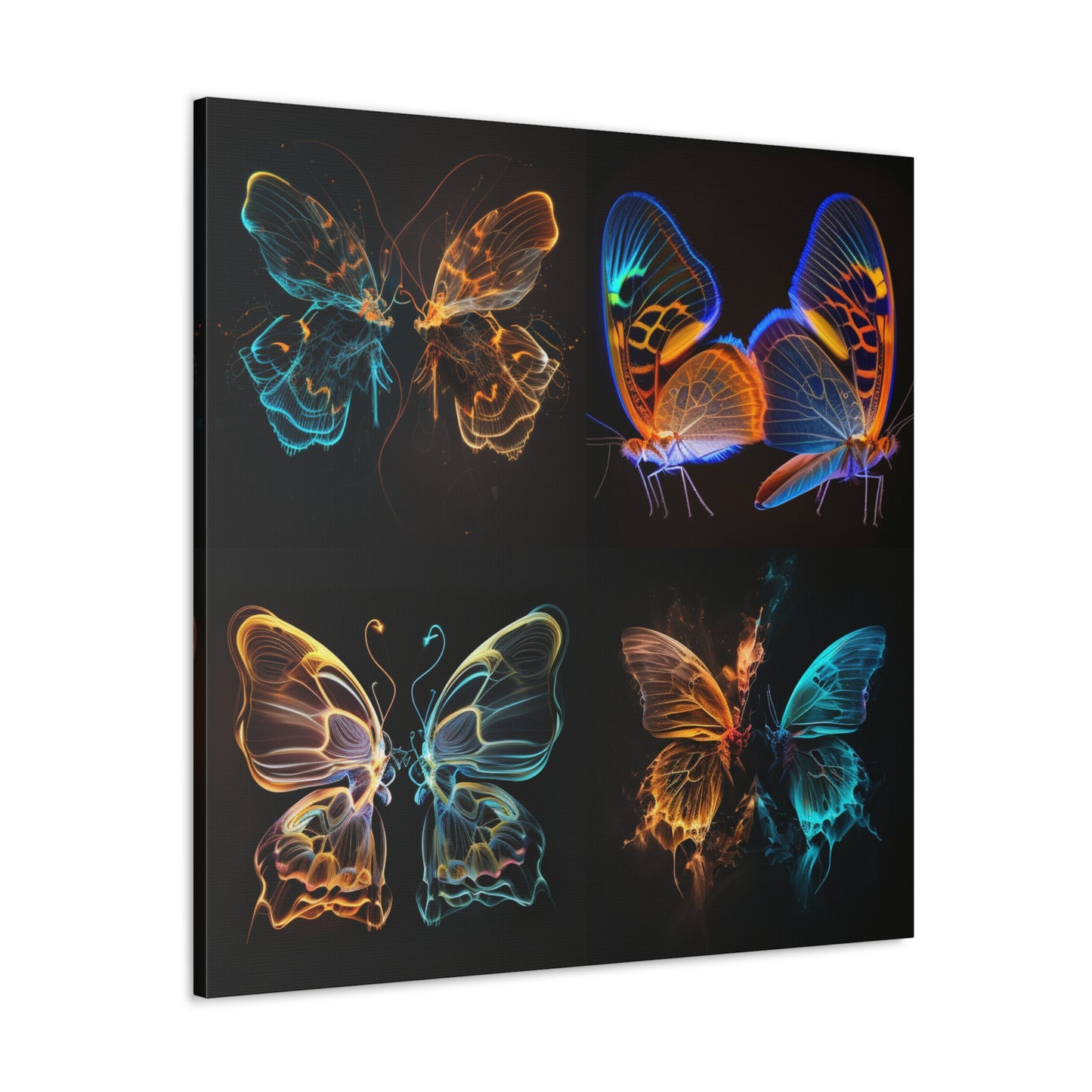 Canvas Gallery Wraps Neon Glo Butterfly 5