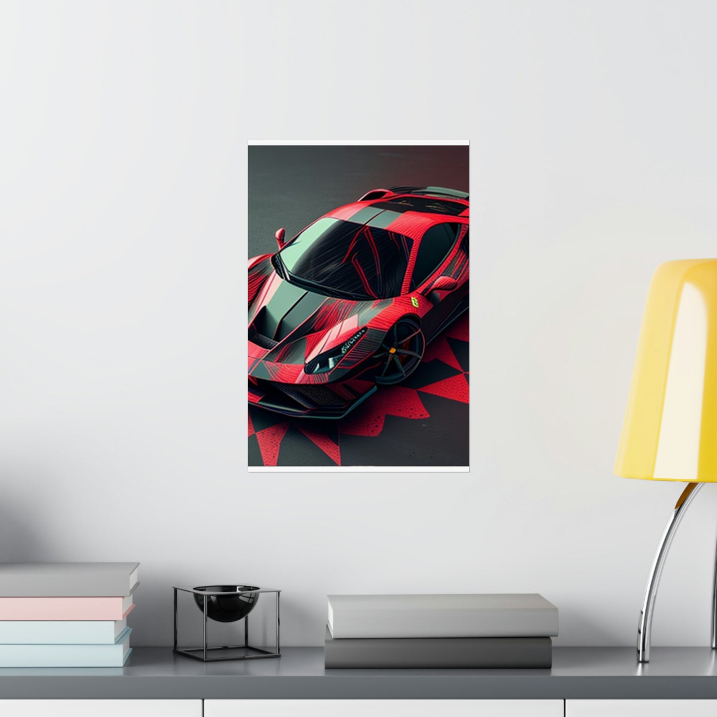 Premium Matte Vertical Posters Ferrari Hyper 2