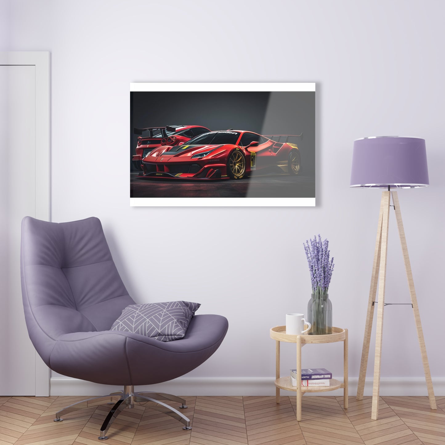 Acrylic Prints Ferrari Red 3