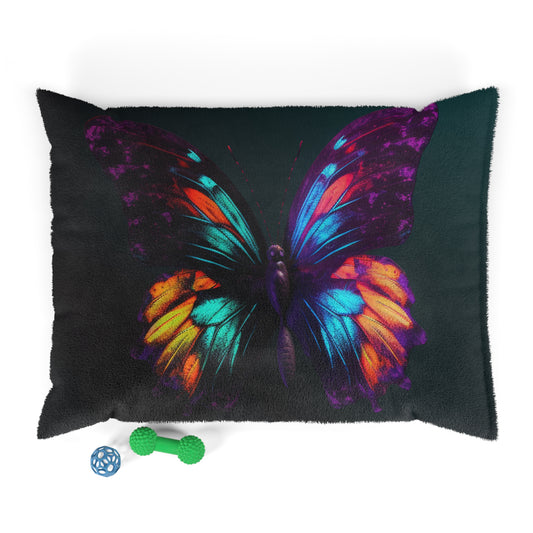 Pet Bed Hyper Colorful Butterfly Purple 1