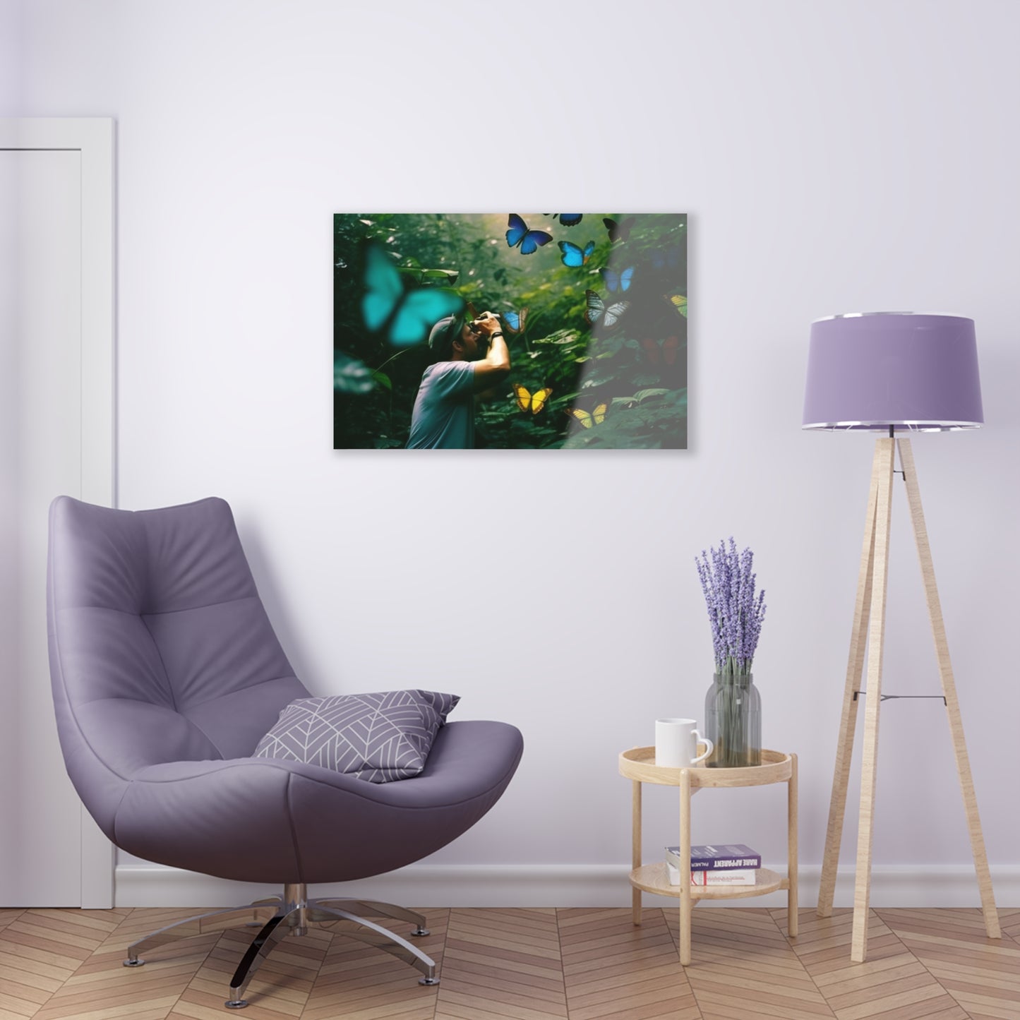 Acrylic Prints Jungle Butterfly 1