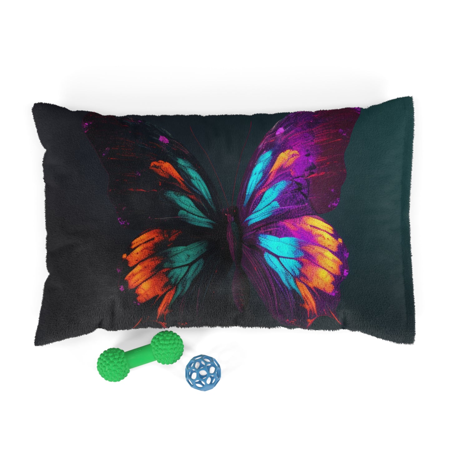 Pet Bed Hyper Colorful Butterfly Purple 2