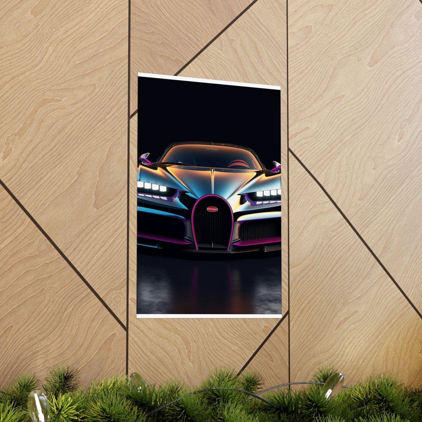 Premium Matte Vertical Posters Hyper Bugatti Chiron 1