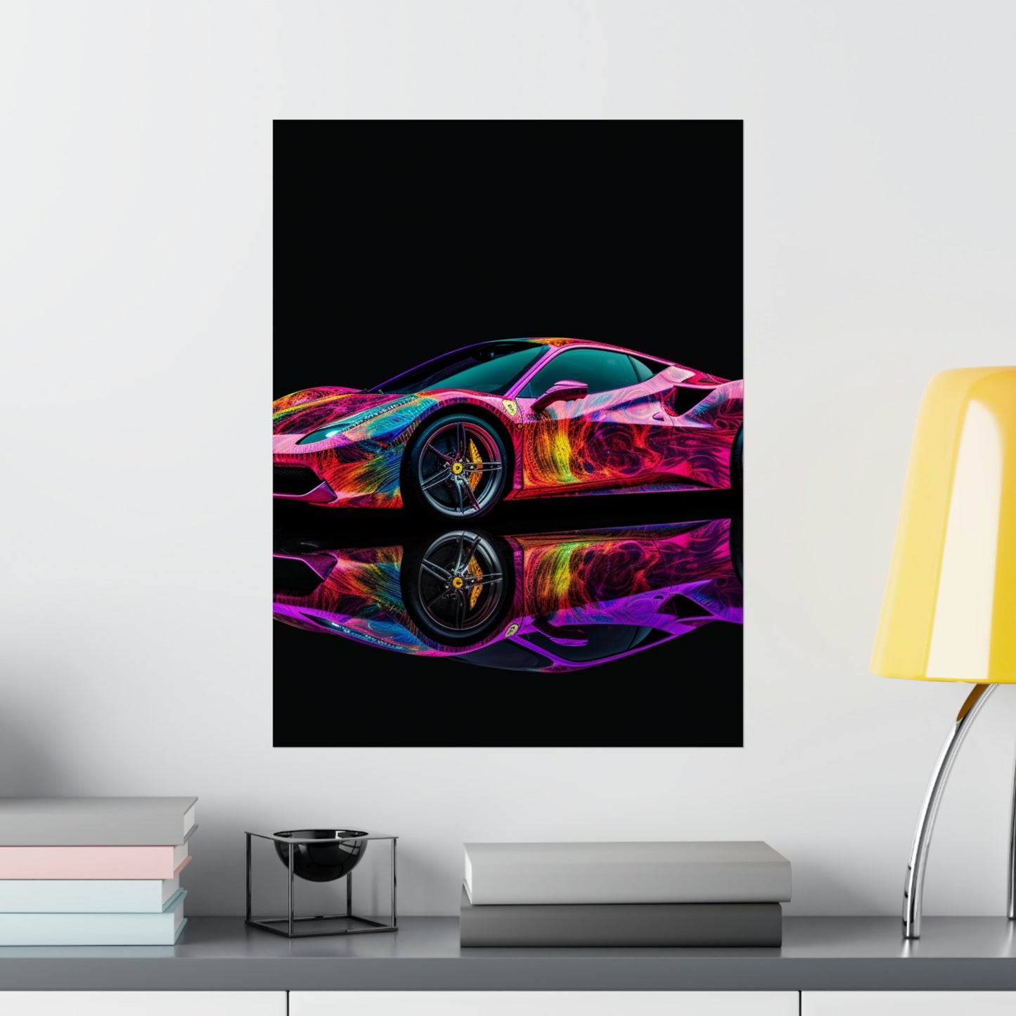 Premium Matte Vertical Posters Ferrari Color 4