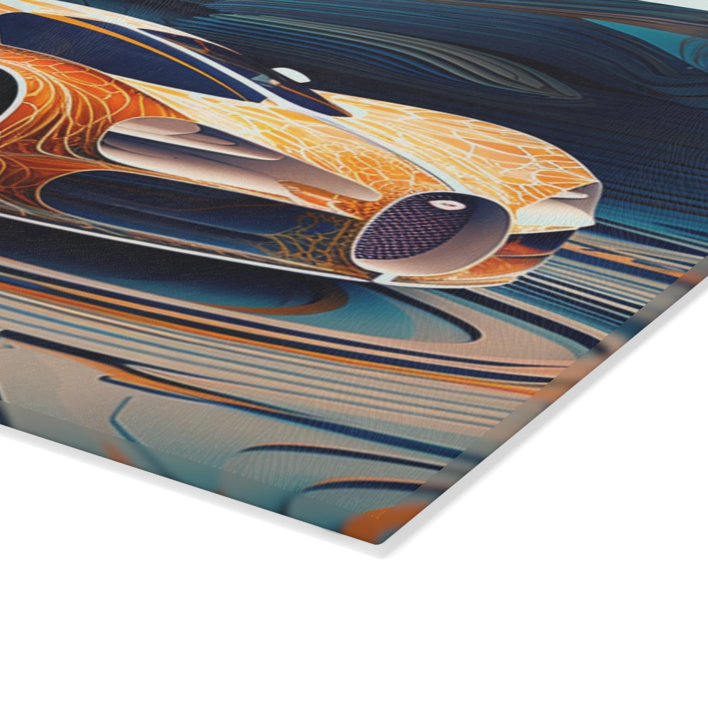 Glass Cutting Board Bugatti Abstract Flair 1