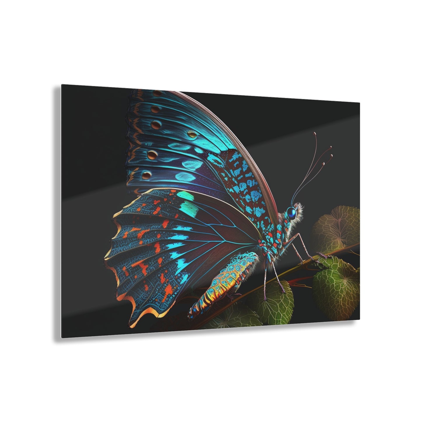 Acrylic Prints Hue Neon Butterfly 2