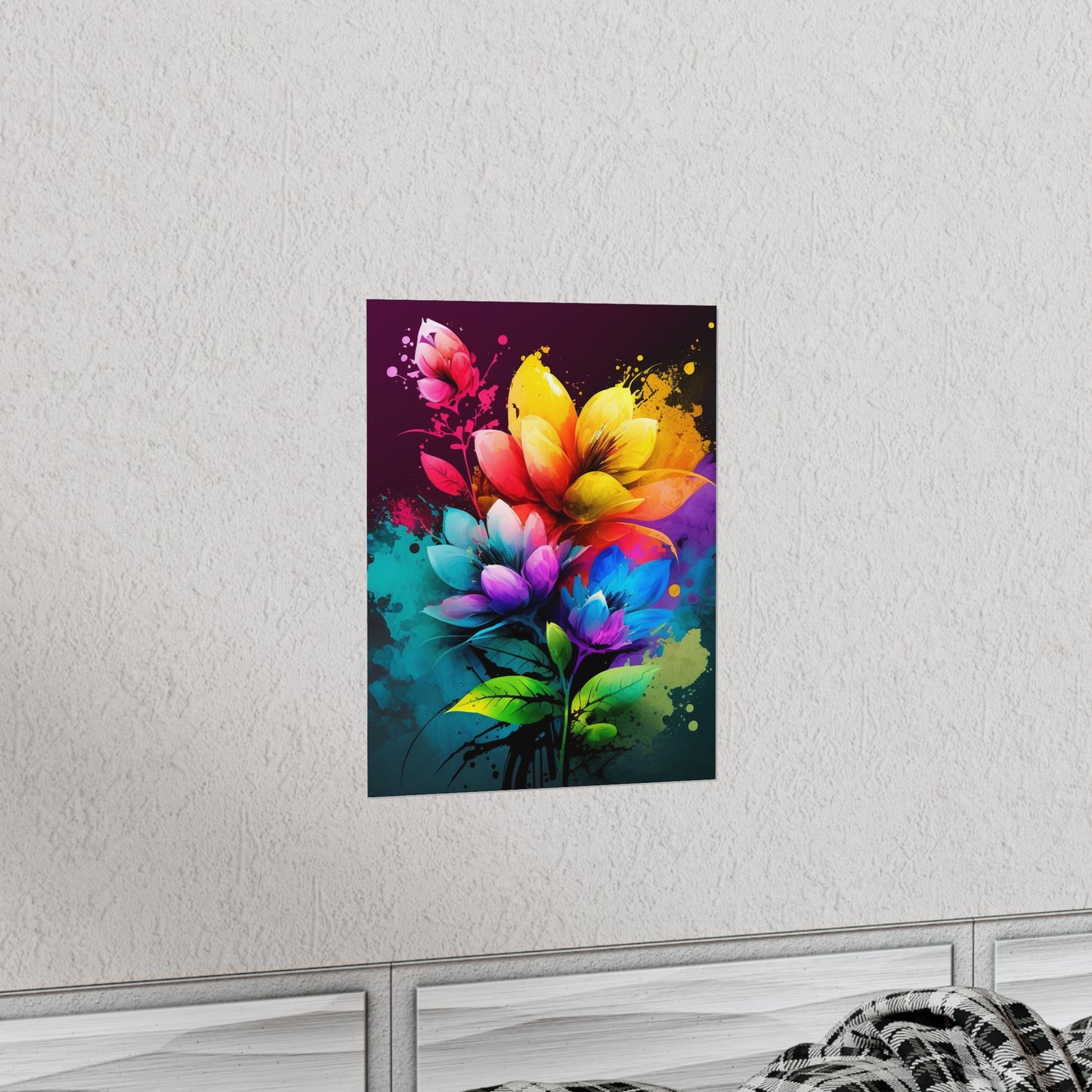 Premium Matte Vertical Posters Bright Spring Flowers 3