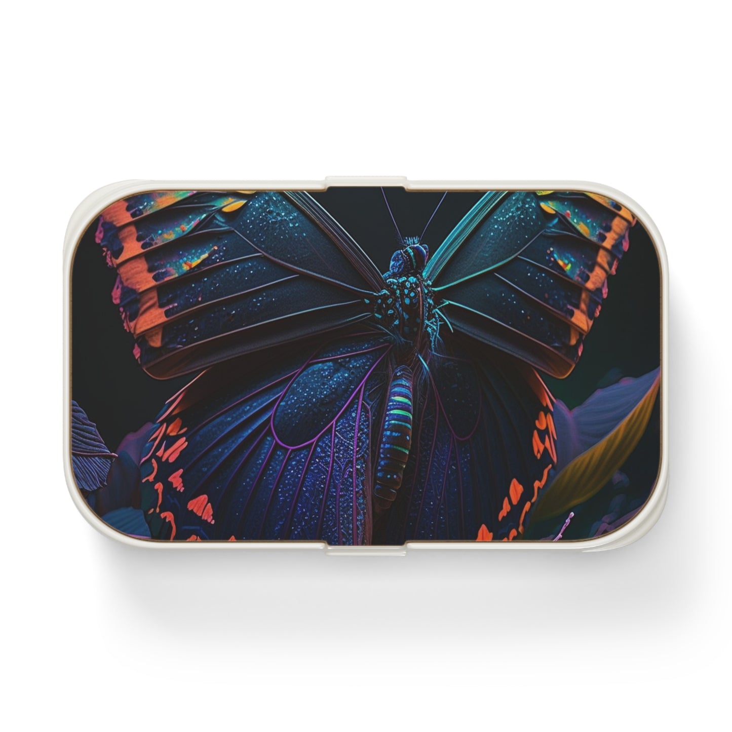 Bento Lunch Box Hue Neon Butterfly 3