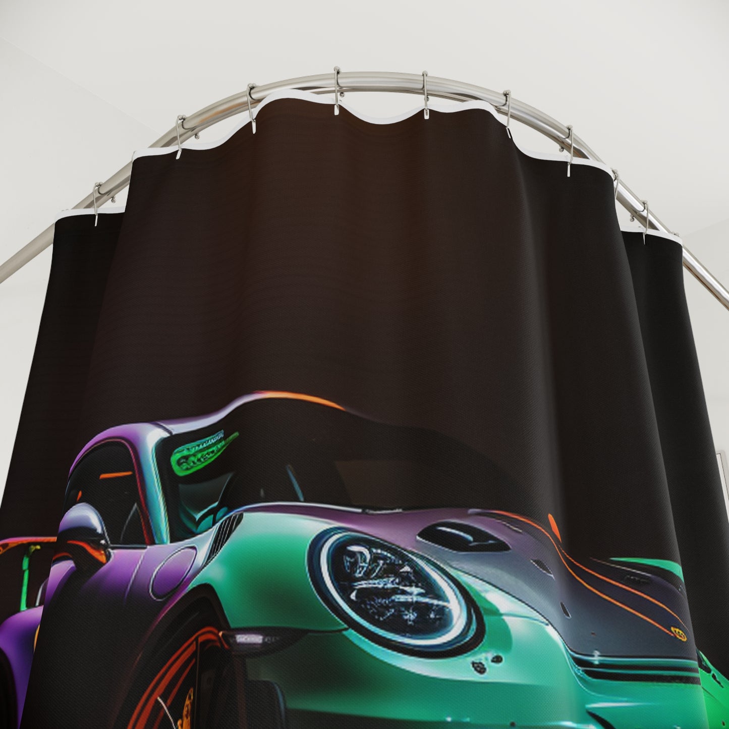 Polyester Shower Curtain Porsche Color 4