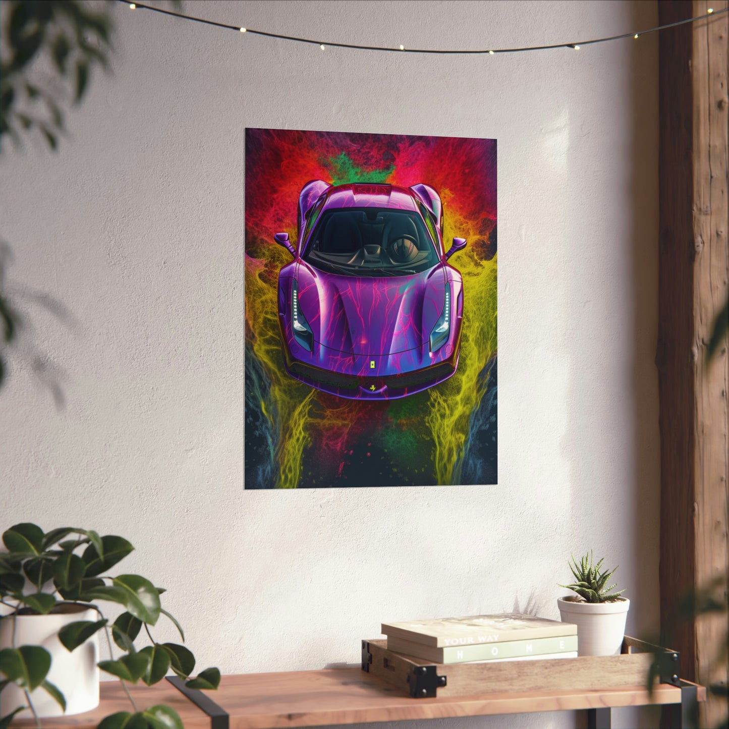 Premium Matte Vertical Posters Farrari Water 3