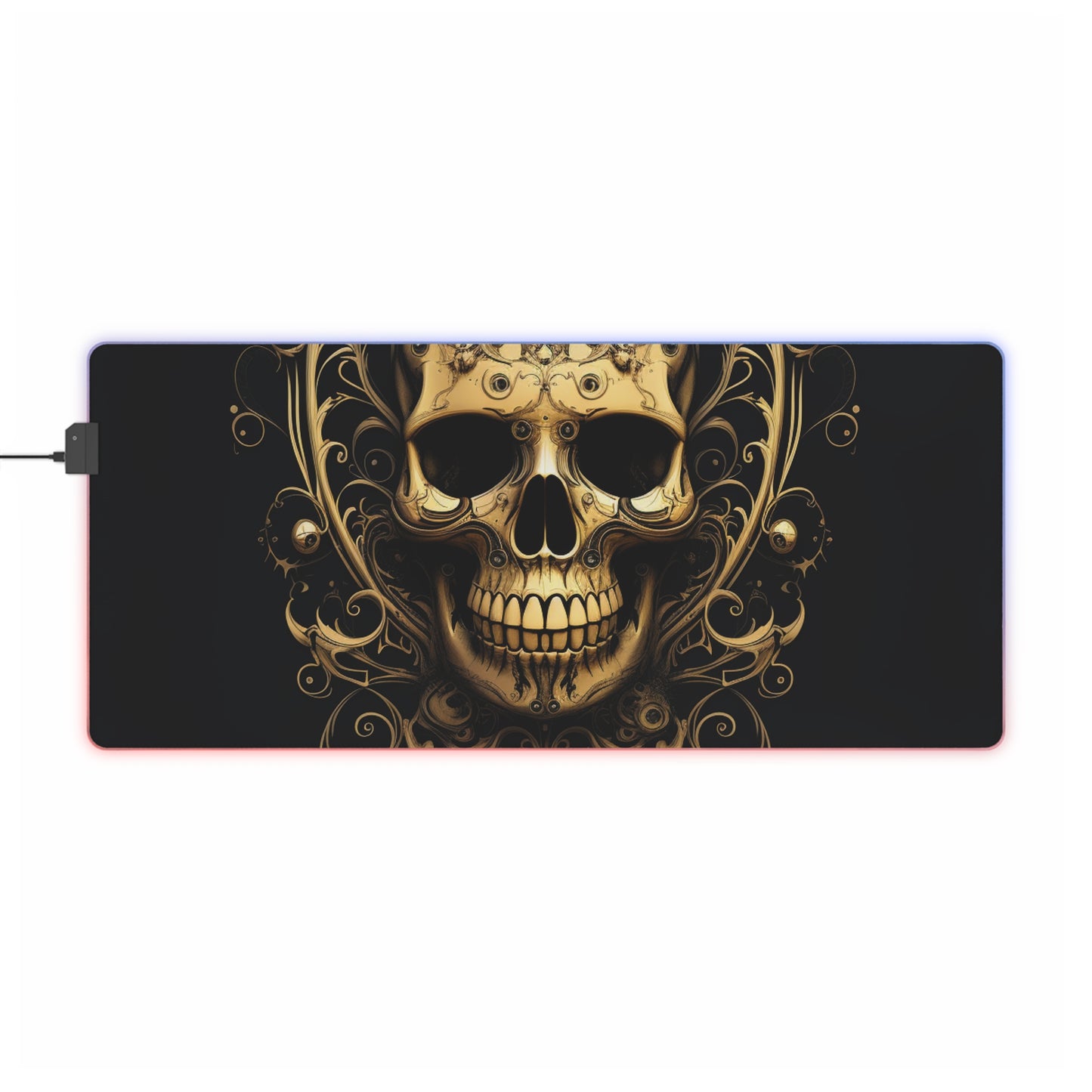 LED Gaming Mouse Pad Skull Treble Clef 3